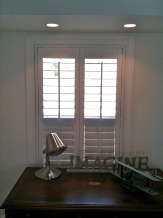 Cafe Style Shutters With Divider